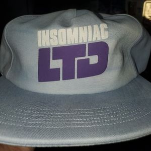 Dusty Powder Blue INSOMNIAC 5 Panel Snapback Hat